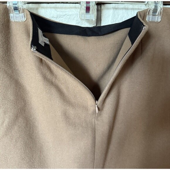 GAP Women’s Sz 6 Mini Skirt Khaki Wool Blend Short Academia Preppy Minimalist - Picture 4 of 8